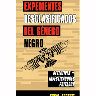 Portada de "Expedientes desclasificados del género negro" (Serie RedRum, 2024)